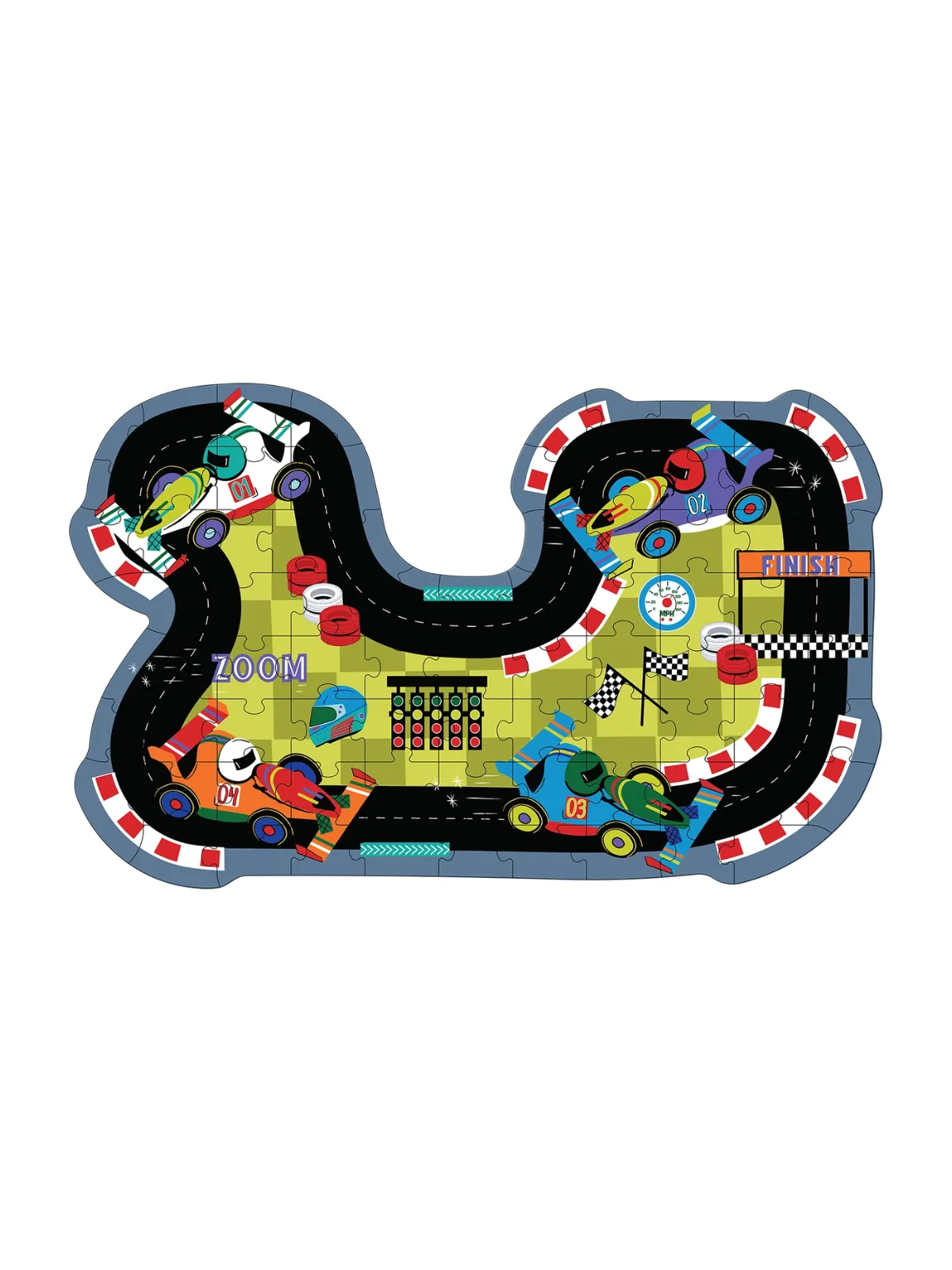 Race Track 80 Pc Puzzle