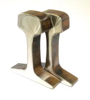 Railroad Track Bookends