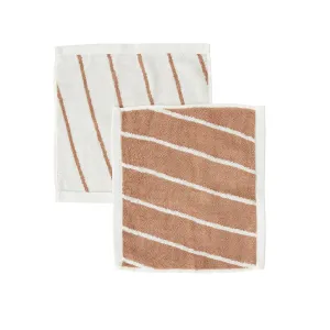 Raita Wash Cloth - Pack of 2 - Cloud / Caramel