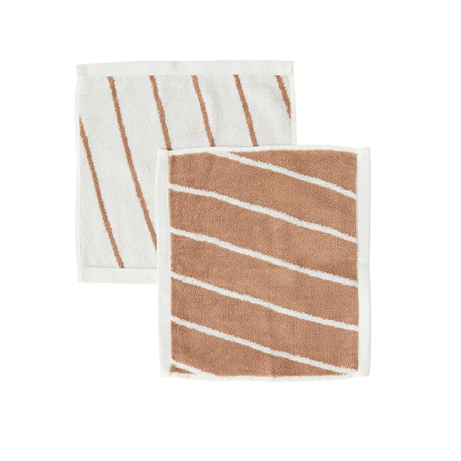 Raita Wash Cloth - Pack of 2 - Cloud / Caramel