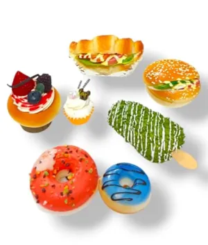 Realistic Fridge Magnets Combo - Set of 7 | Handmade Decorative Kitchen Magnets | Ideal for Home, Office, Refrigerator, Locker, or Gifting | Strong Hold and Unique Design (Pack of 7)