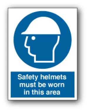 Safety helmets must be worn in this area