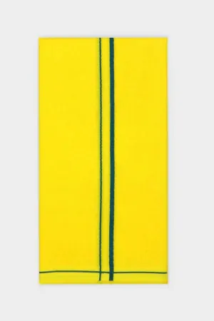 Sastha Kavi Towel SB - Yellow Devotional Towels For Men | Uathayam