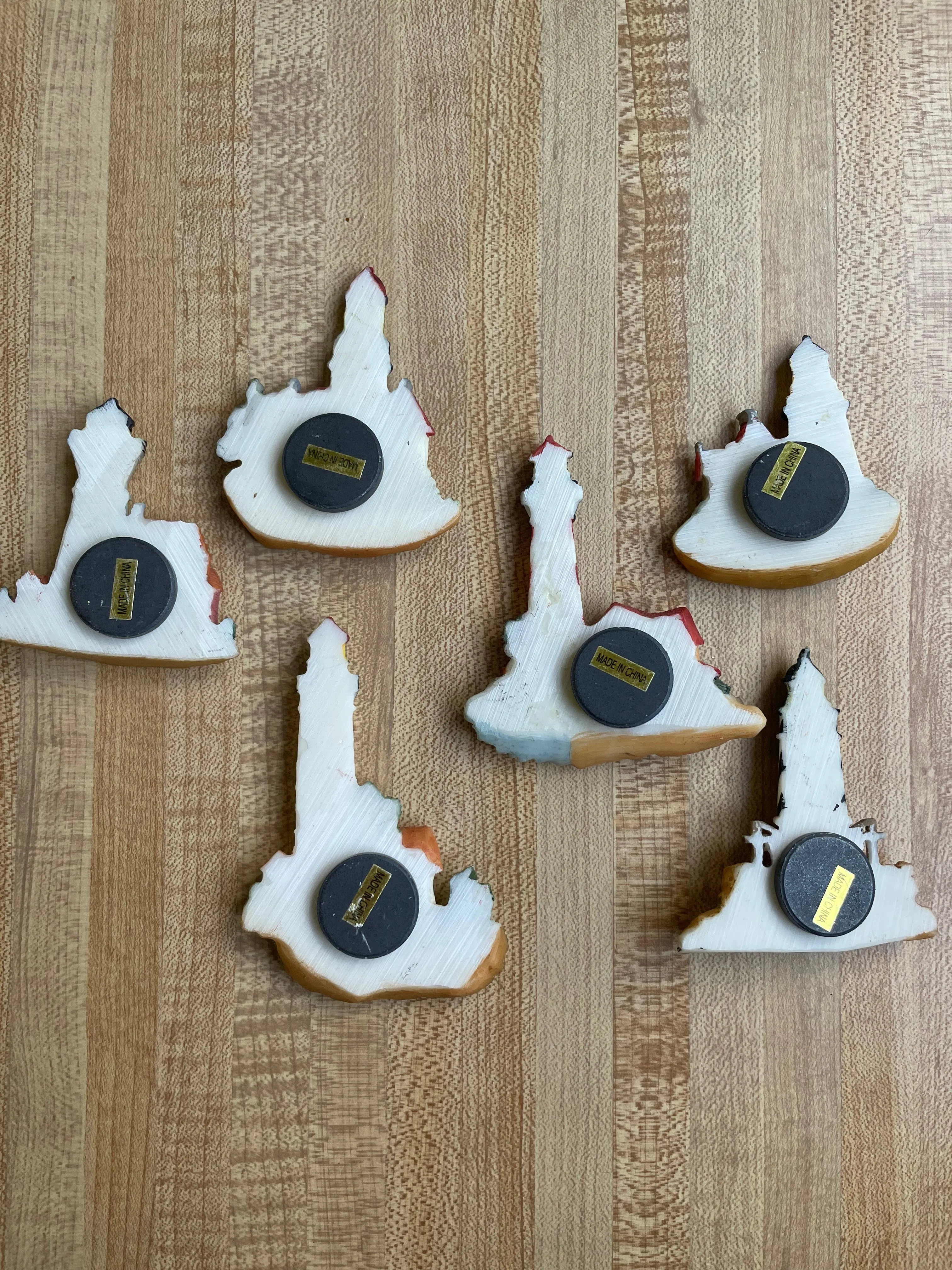 Set of 6 Lighthouse Magnets