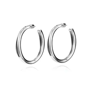 Slim Doune Hoops (Silver)