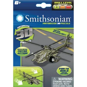 Smithsonian Motorized 3D Puzzle Flight Ah-64 Attack Helicopter
