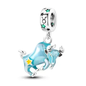 Taurus Star Sign Charm - 925 Sterling Silver
