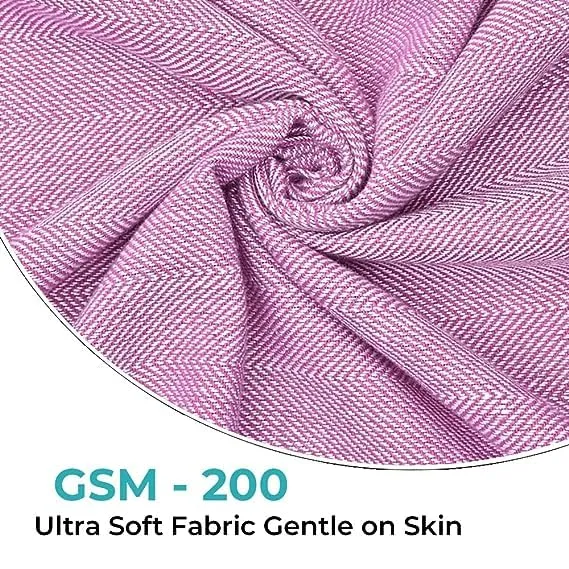 The Better Home 100% Cotton Turkish Bath Towel | Quick Drying Cotton Towel | Light Weight, Soft & Absorbent Turkish Towel (Pack of 2, Purple)