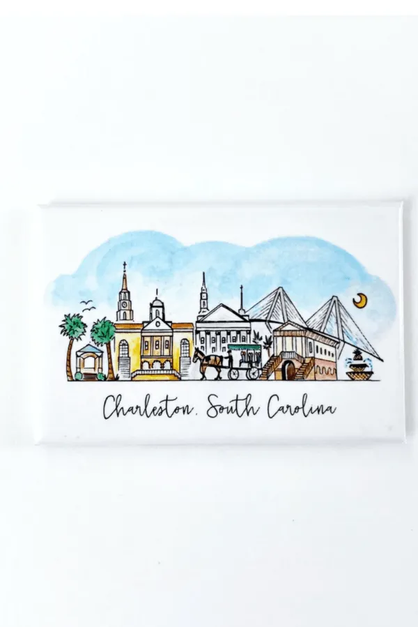 The Charleston Skyline Magnet