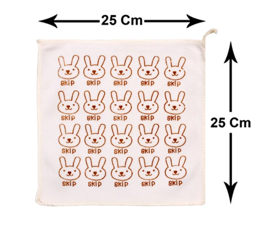 THE LITTLE LOOKERS 6-Piece Soft Terry Cotton Hankeys/Washcloth/Face Towels for Newborn Babies/Infants