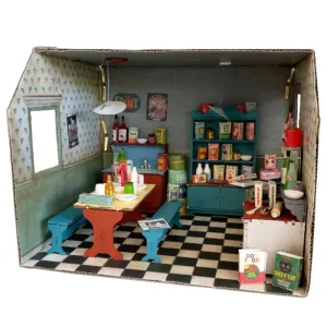 The Mouse Mansion Cardboard Room- Kitchen