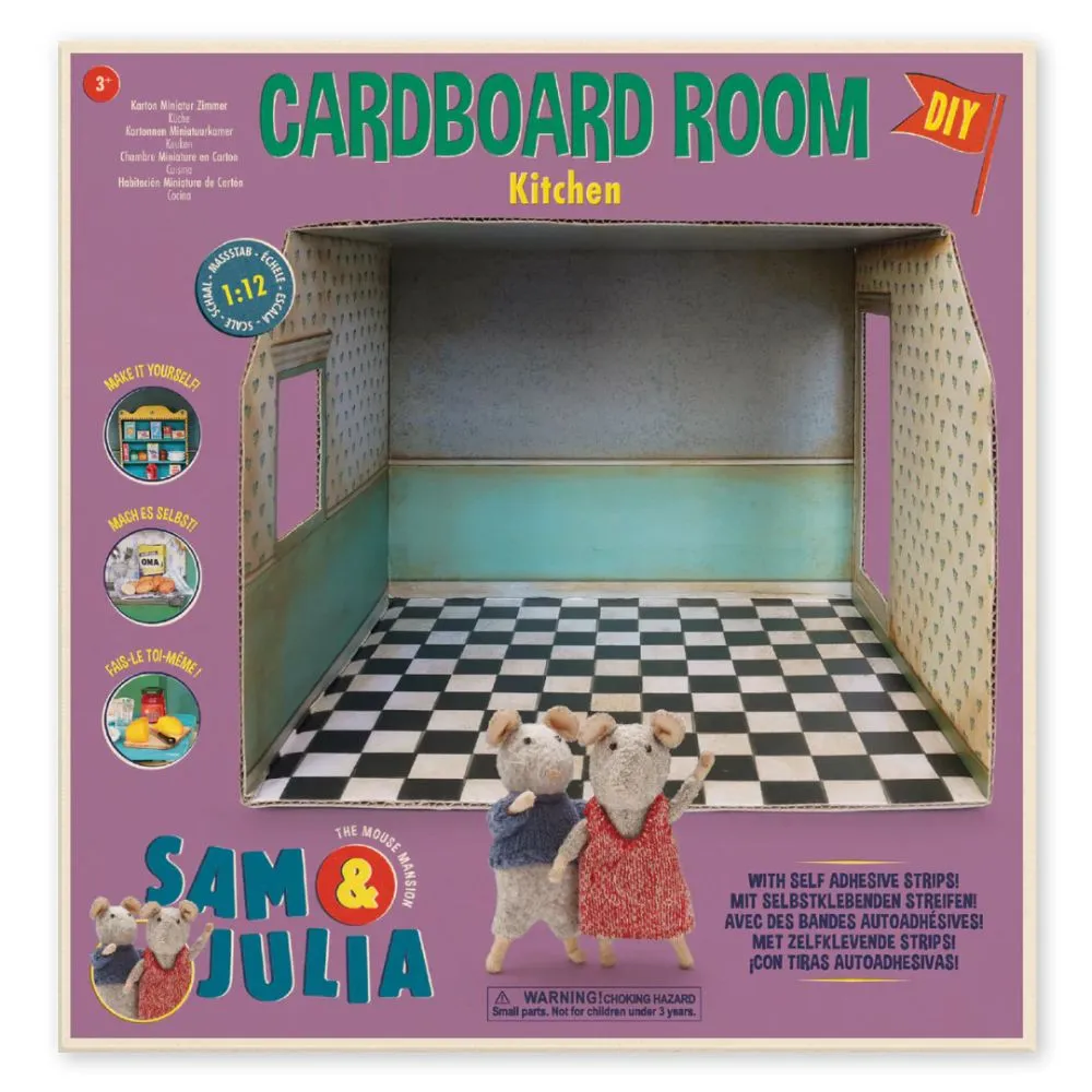 The Mouse Mansion Cardboard Room- Kitchen
