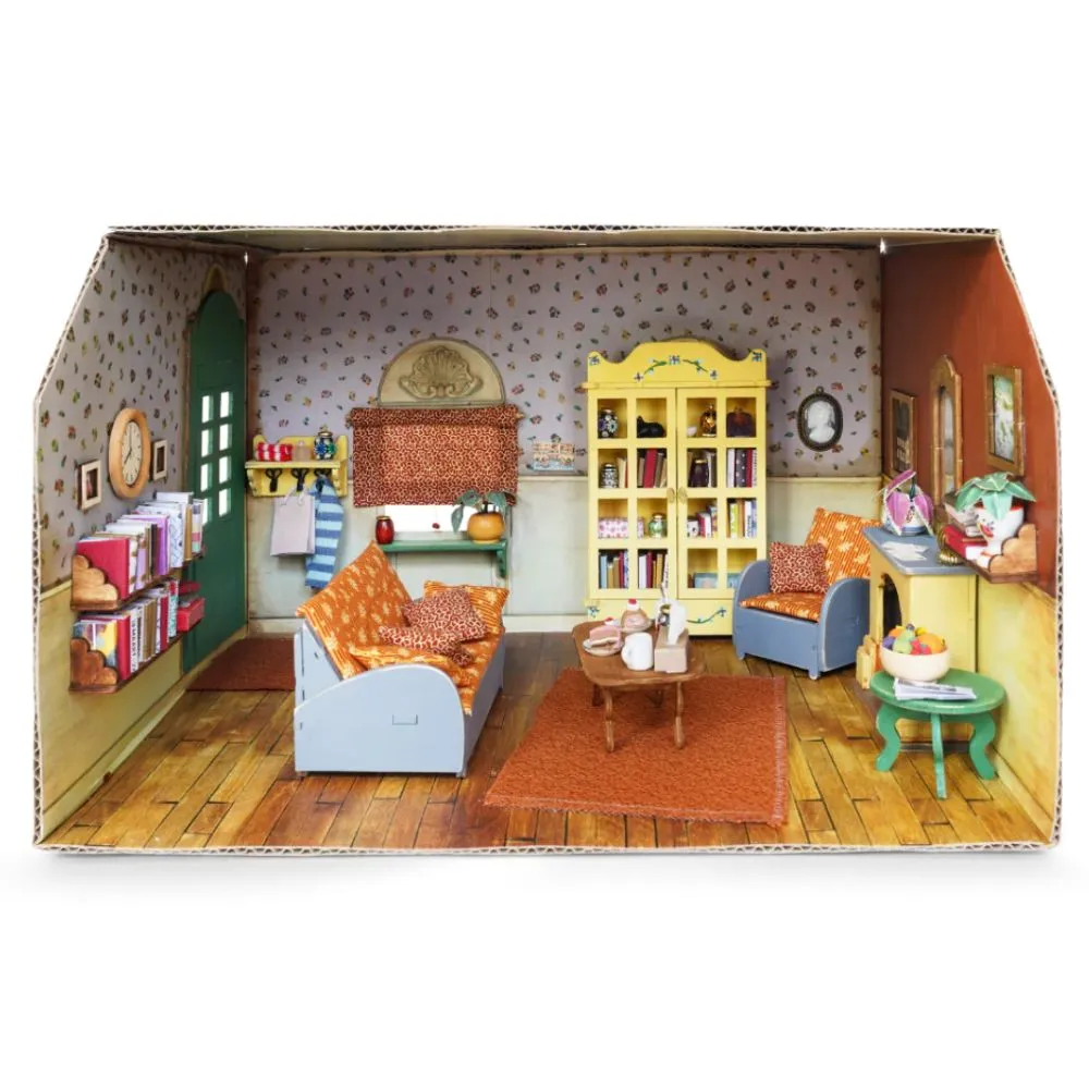 The Mouse Mansion Cardboard Room- Living Room