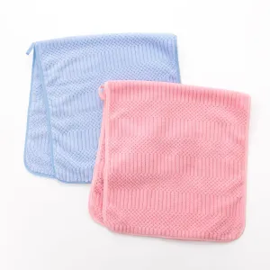 Urbane Home 2 Piece Hand Towel Set|280 GSM|Gtm & Workout Towels|Super Absorbent & Antibacterial Treatment|Small Size, Travel Friendly (Blue & Pink)