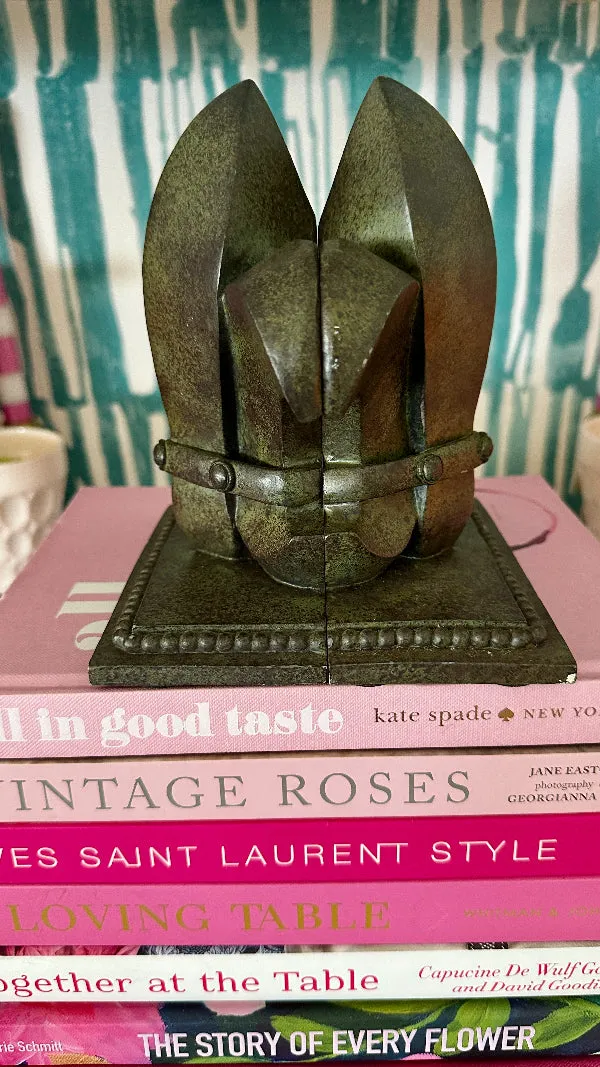 Vintage Bookends, Fluer De Lis