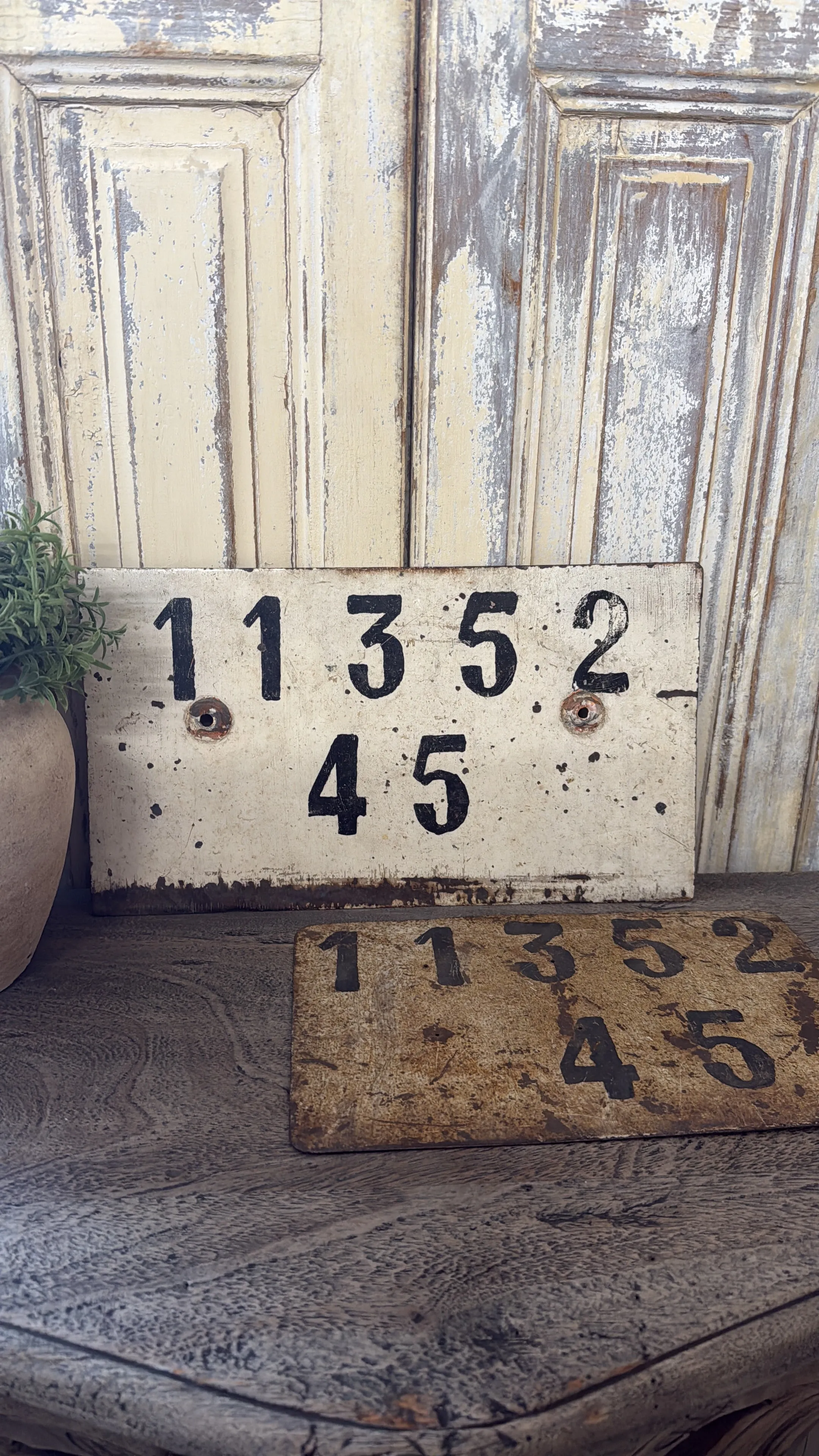 Vintage French Tin Signs