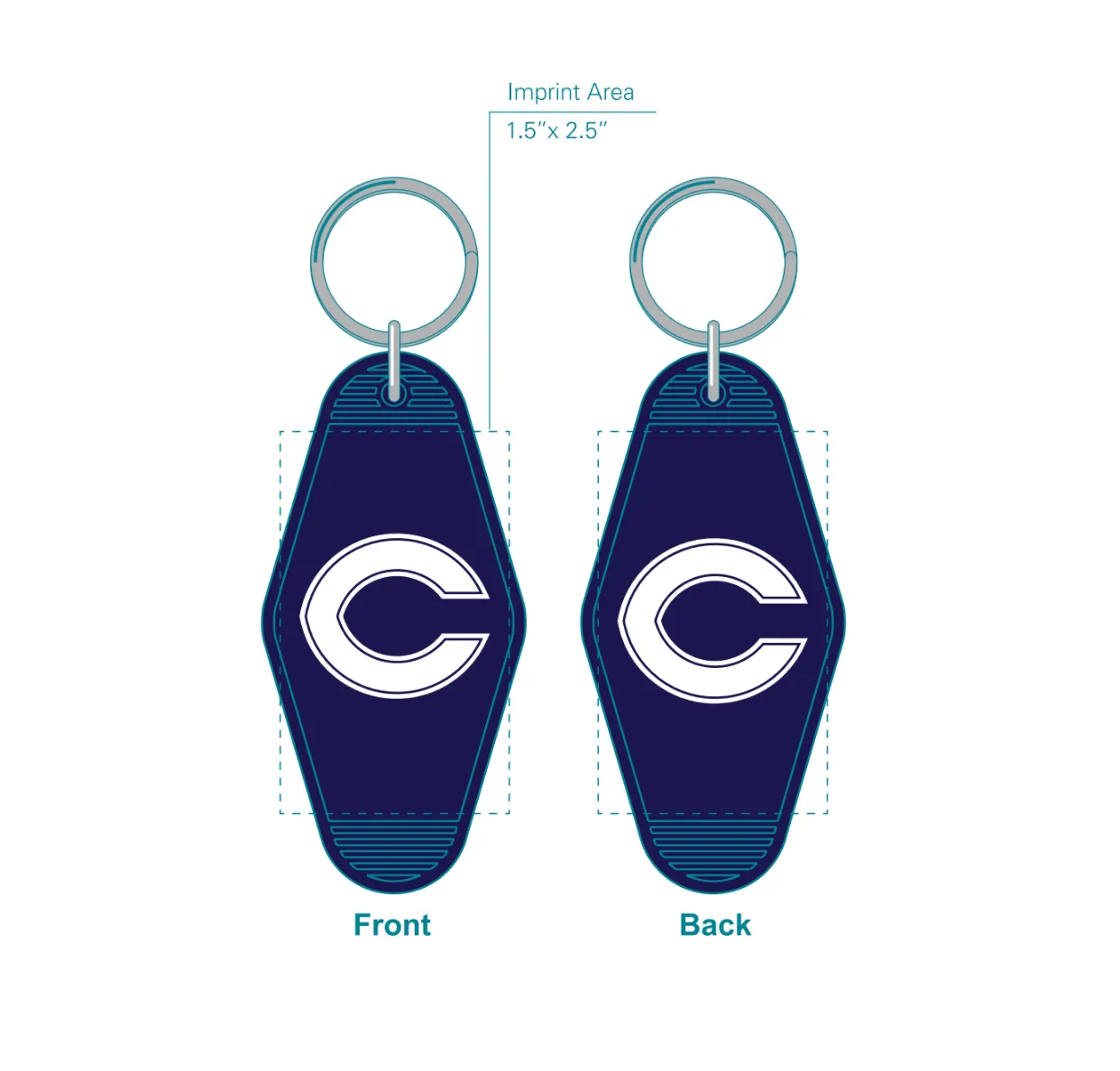 Vintage Hotel/Motel Keychain