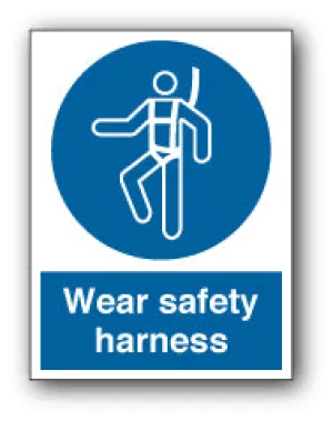 Wear safety harness