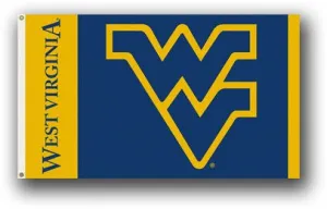 West Virginia Mountaineers College Premium Polyester Flag Banner Sign