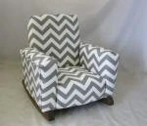 Zig Zag Gray Rocking Chair